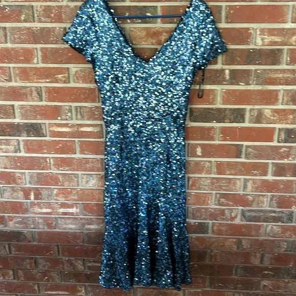 green sequin french connection dress Cameron Embellished Shift Dress Sea Mist Green main image 1